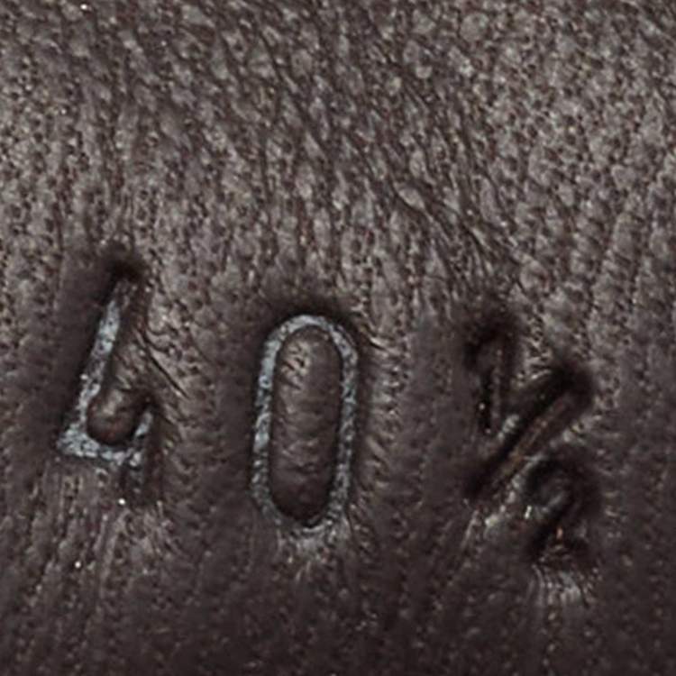 Pre Owned Bottega Veneta Brown  Intrecciato Leather Bow Loafers Size 40.5