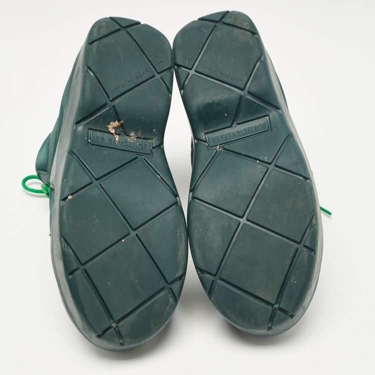Pre Owned Bottega Veneta Grey Nylon Puddle Bomber Snow Boots Size 39