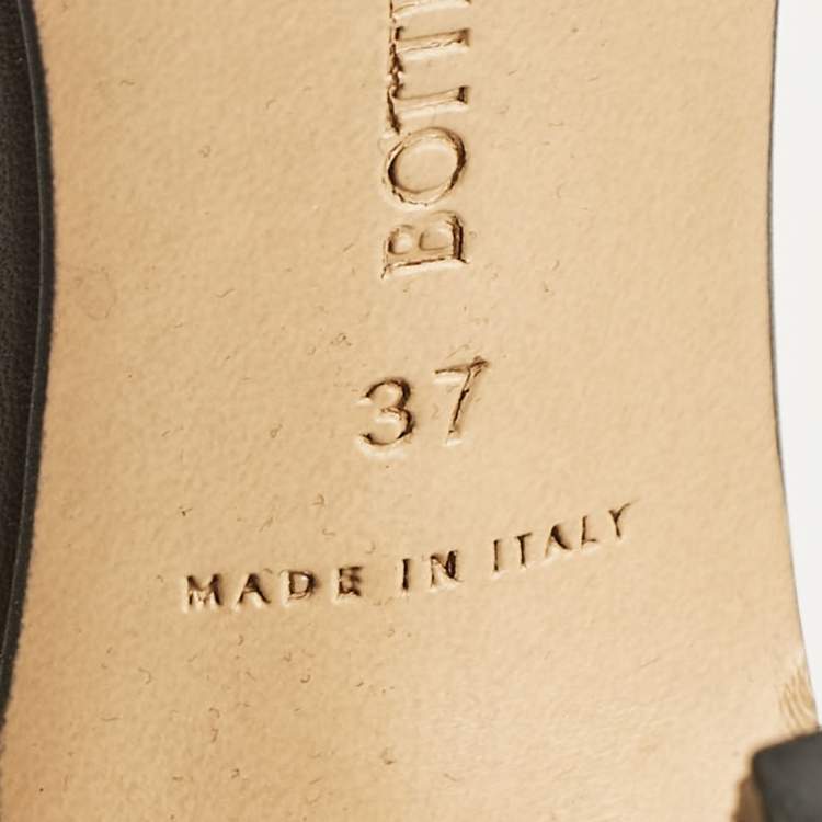 Pre Owned Bottega Veneta Brown Leather Lido Slide Sandals Size 37