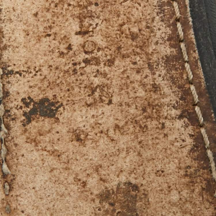Pre Owned Bottega Veneta Metallic Bronze Leather Intrecciato Mules 38