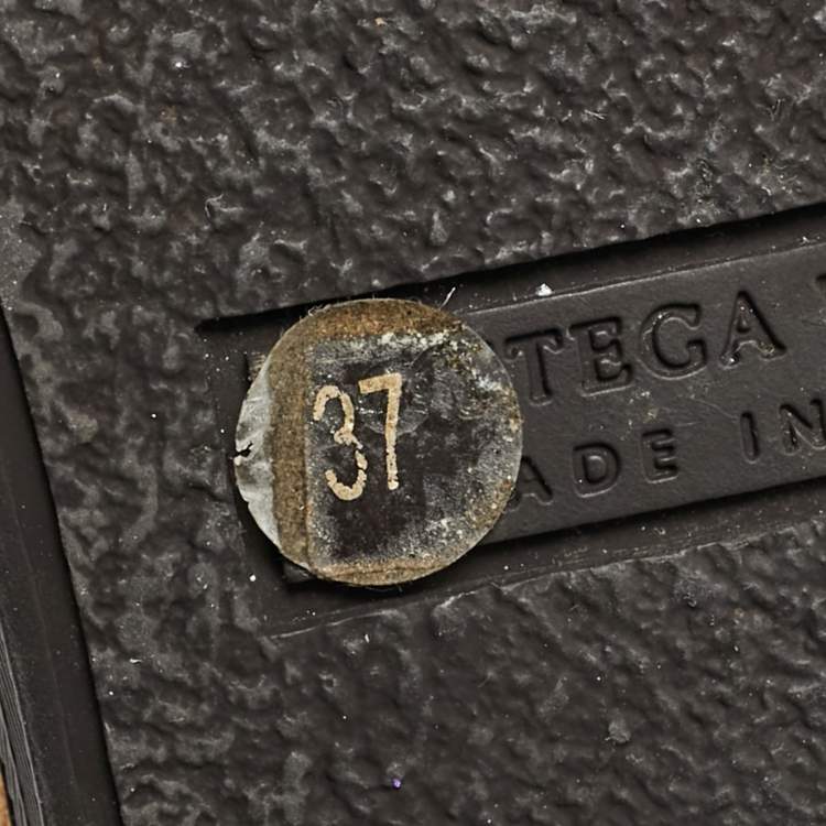 Pre Owned Bottega Veneta Brown Suede Ankle Length Boots Size 37