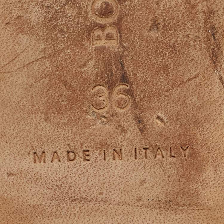 Pre Owned Bottega Veneta Black Intrecciato Leather Flat Sandals Size 36