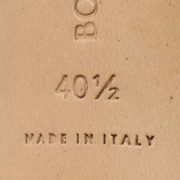 Pre Owned Bottega Veneta Beige Mesh and Leather Stretch Pumps Size 40.5