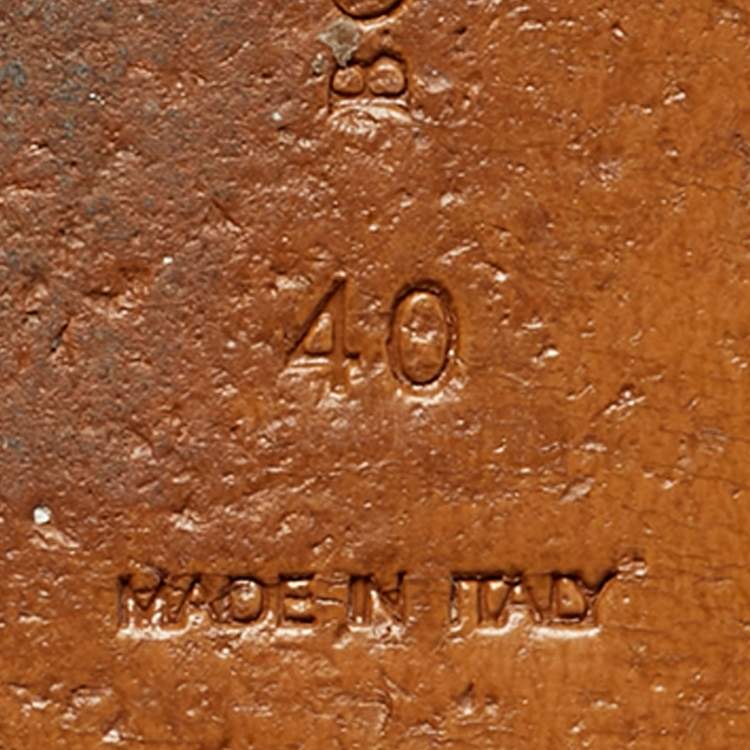 Pre Owned Bottega Veneta Metallic Intrecciato Leather Ravello Flat Slides Size 40