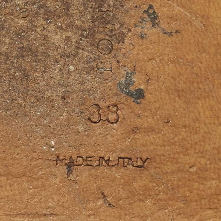 مملوكة مسبقًا Bottega Veneta Size 38 Metallic Intrecciato Leather Flat Slide