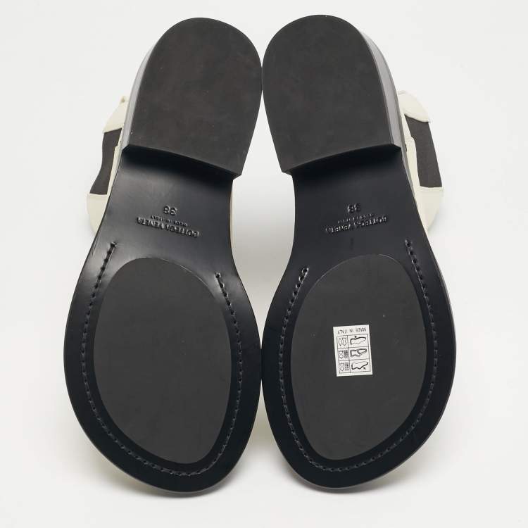 مملوكة مسبقًا Bottega Veneta Cliff Size 38 White Leather Ankle Length Boots