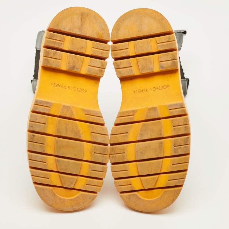 Pre Owned Bottega Veneta Size 39 Black Leather Chelsea Ankle Length Boots