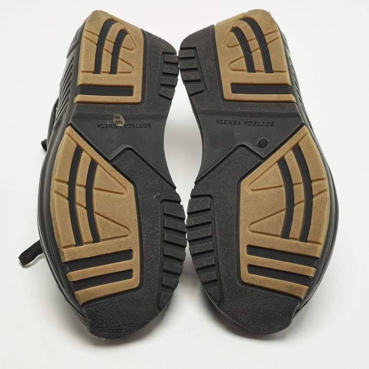 مملوكة مسبقًا Bottega Veneta Speedster Size 39 Black Leather Low Top Sneakers