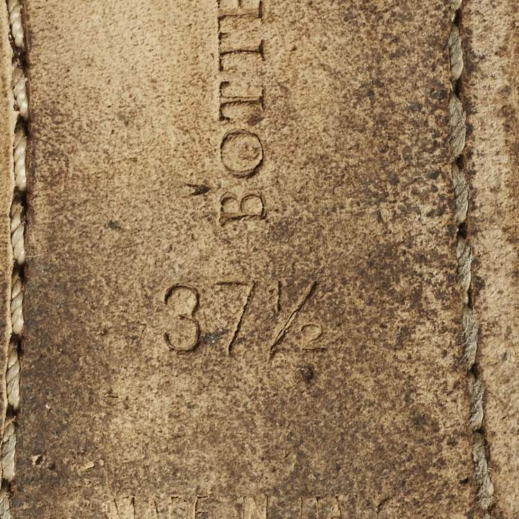 Pre Owned Bottega Veneta Size 37.5 Blush Pink Intrecciato Leather Smoking Slippers 