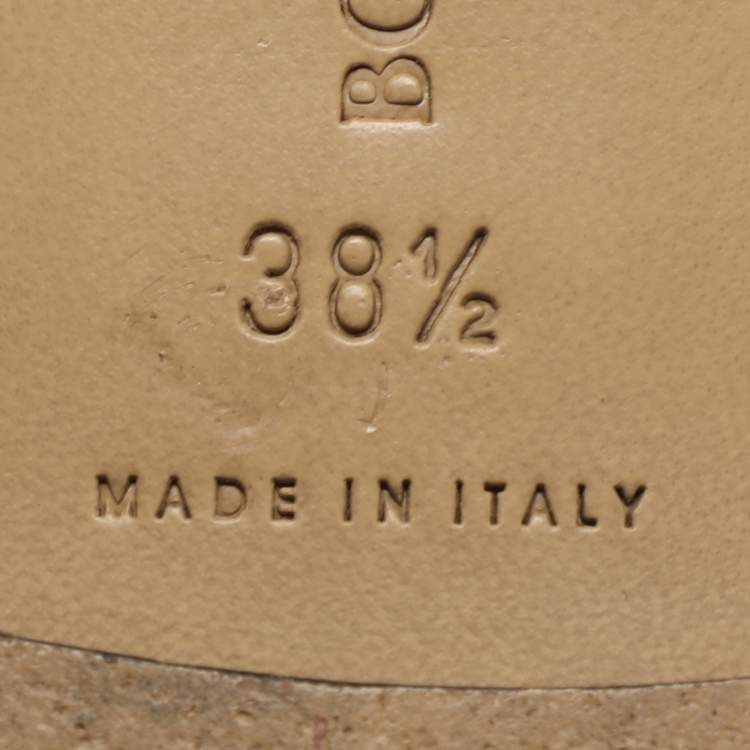 Pre Owned Bottega Veneta Lido Size 38.5 Black Intrecciato Leather Flat Slides 