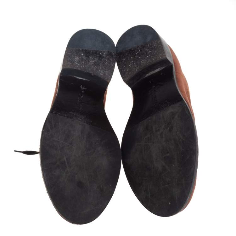 Pre Owned Bottega Veneta Brown Suede Desert Boots Size 39