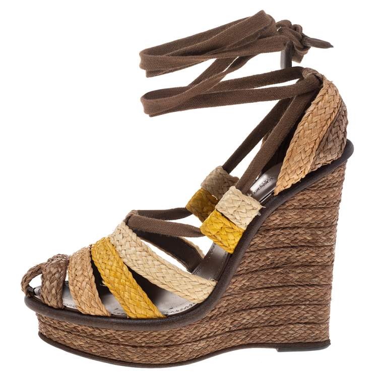 Ankle wrap store wedges