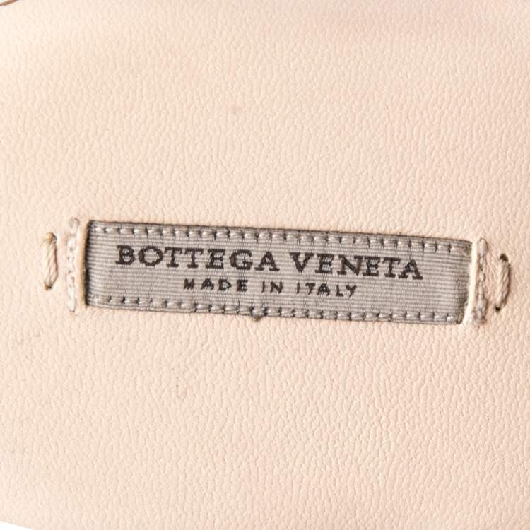Pre Owned Bottega Veneta Brown Intrecciato Leather  Mules Size 36