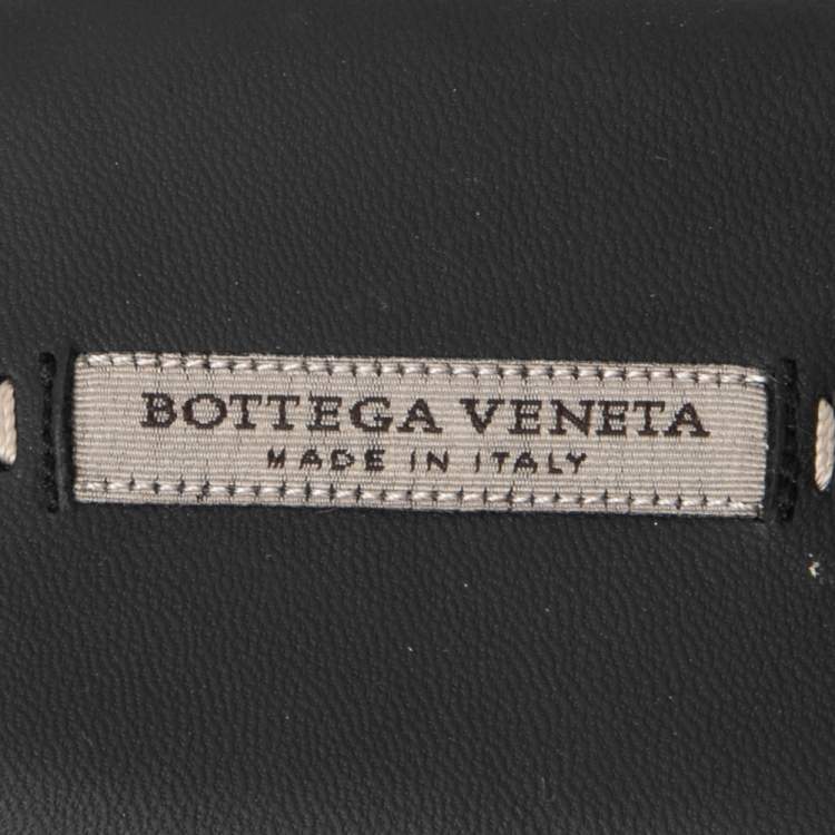 Pre Owned Bottega Veneta Black  Intrecciato Leather  Mules Size 36