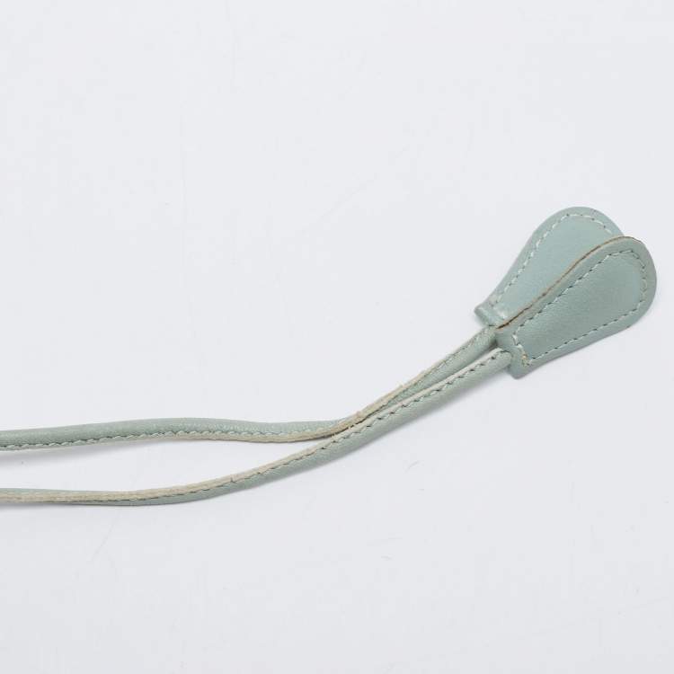 Pre Owned Bottega Veneta Pastel Green Intrecciato Leather Ankle Tie Flat Sandals Size 38.5