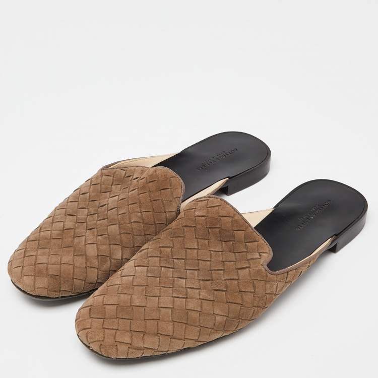 Shop Bottega Veneta Intrecciato Fiandra Slippers