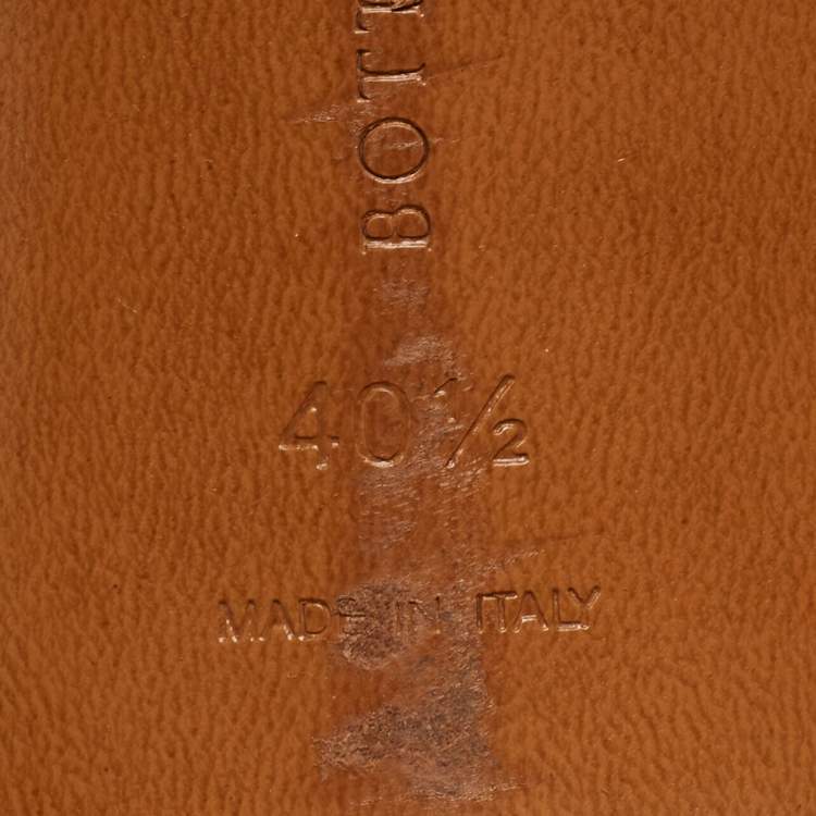 مملوكة مسبقًا Bottega Veneta Metallic Woven Leather Intrecciato Slide Sandals Size 40.5