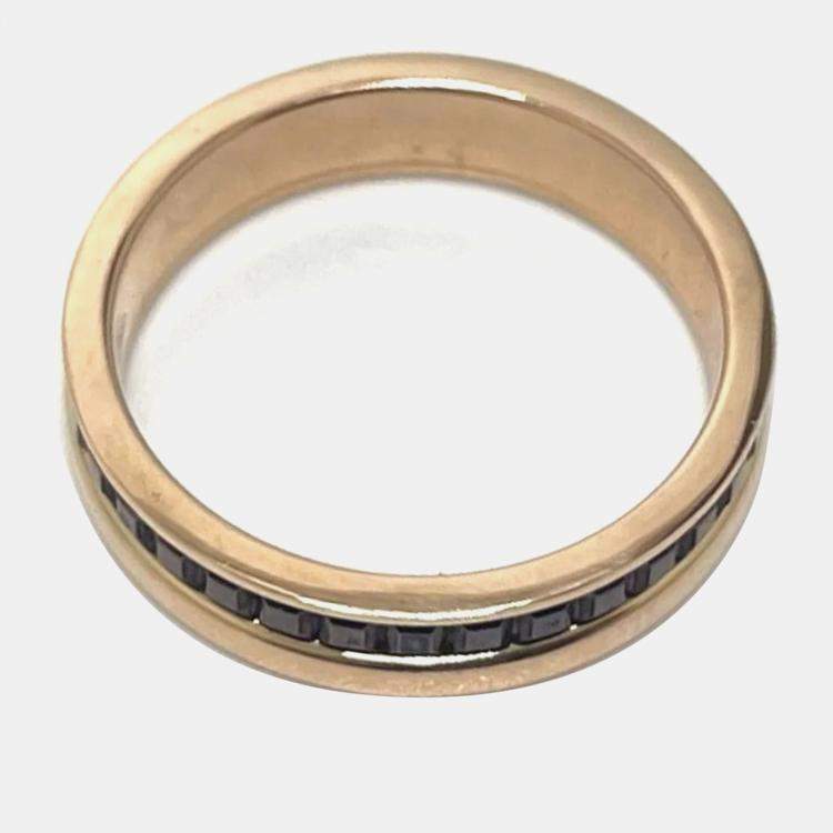 Pre Owned Boucheron 18K Rose Gold Quatre Band Ring EU 48