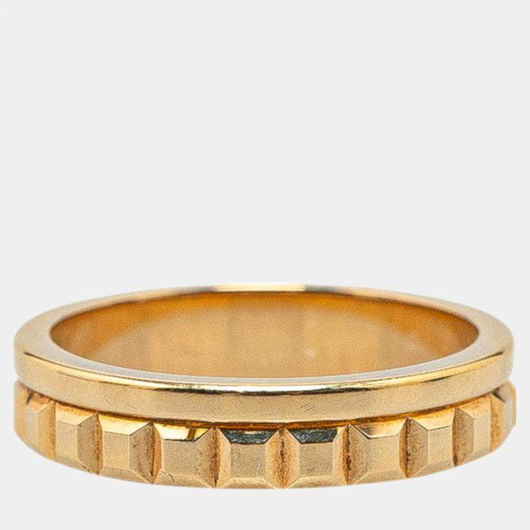 Pre Owned Boucheron 18K Yellow Gold Quatre Radiant Ring Size Japan 8 EU 48