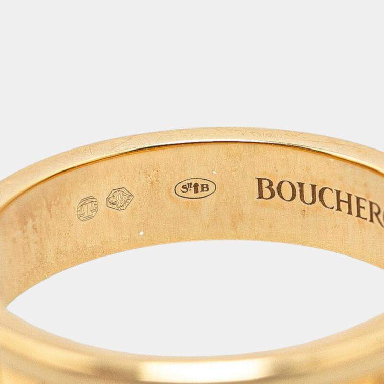 Pre Owned Boucheron 18K Yellow Gold Quatre Radiant Ring Size Japan 8 EU 48