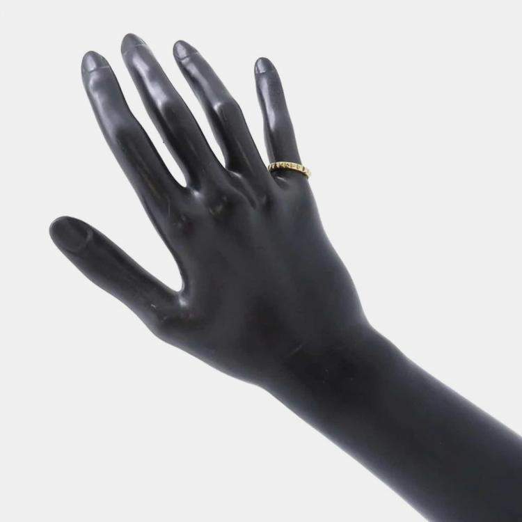 Pre Owned Boucheron 18K Yellow Gold Quatre Clou de Paris Ring EU 48