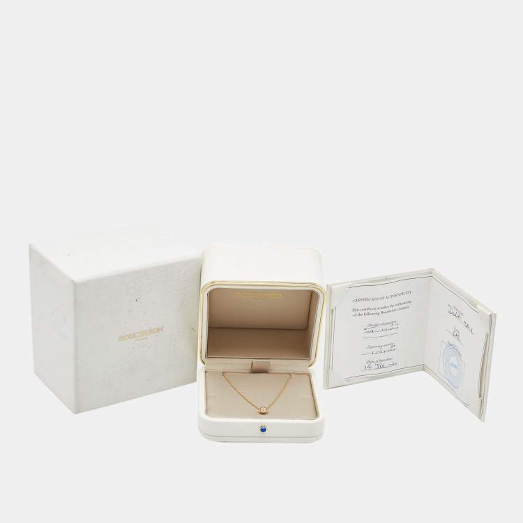 Pre Owned Boucheron Serpent Boheme Diamonds 18k Yellow Gold S Motif Necklace