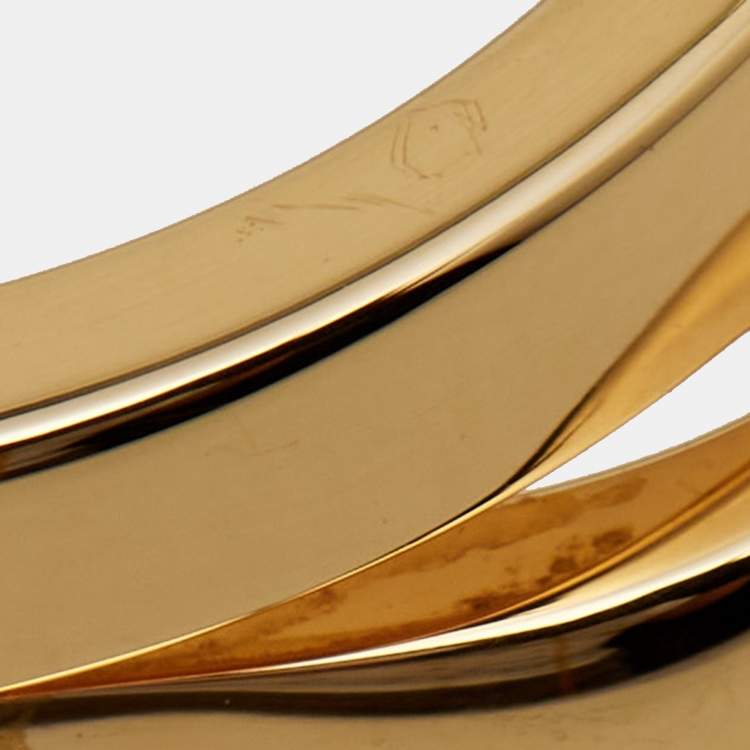 Pre Owned Boucheron Déchaînée 18k Yellow Gold Ring Size 55