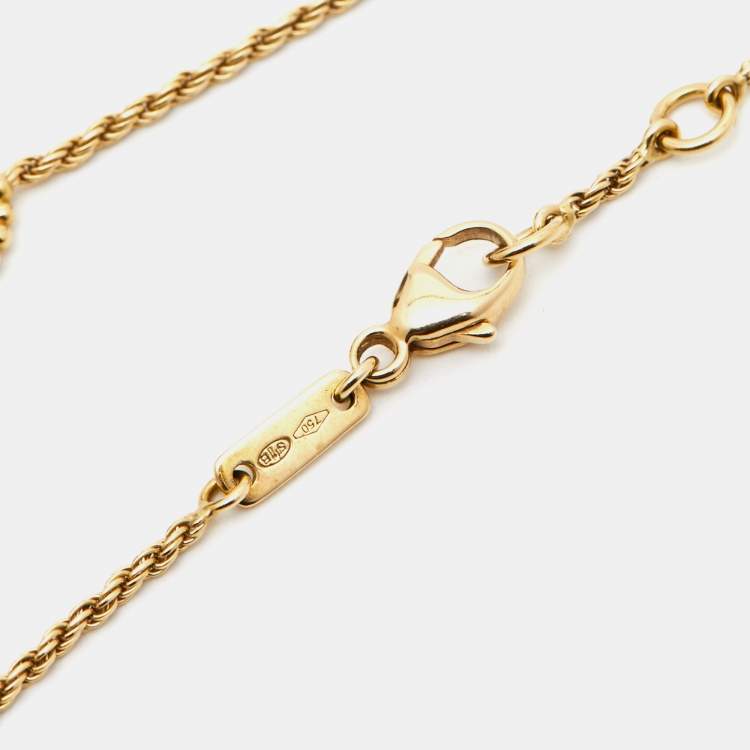 Pre Owned Boucheron Serpent Boheme Mother of Pearl Diamond 18k Yellow Gold XS Motif Bracelet