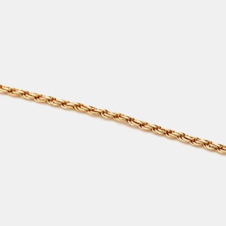 Pre Owned Boucheron Serpent Boheme Rhodolite Diamond 18k Rose Gold XS Motif Necklace