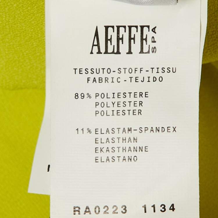 Pre Owned Boutique Moschino Volt Green Ice Cream Print Crepe Sleeveless Top S