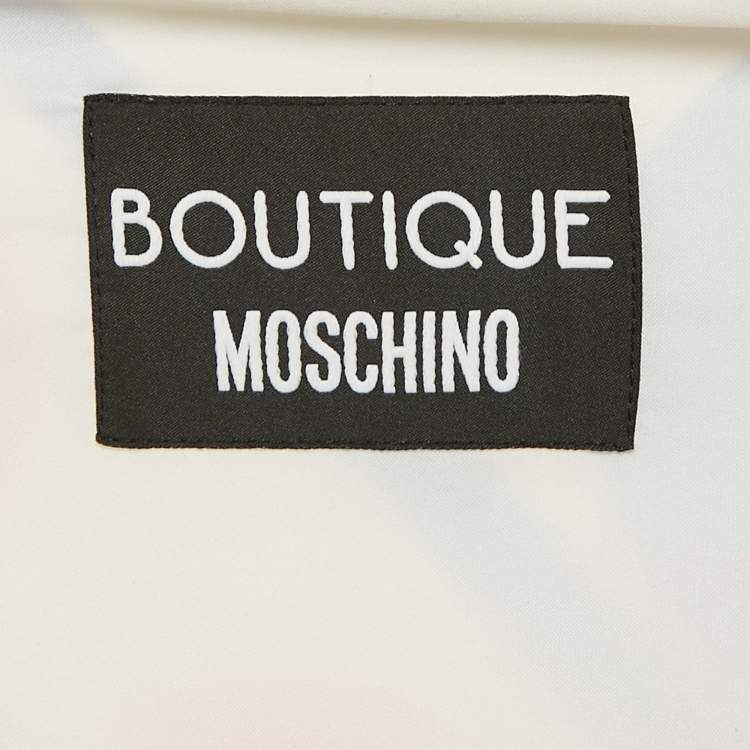 Pre Owned Boutique Moschino Multicolor Geometric Print Jersey Sleeveless Maxi Dress S
