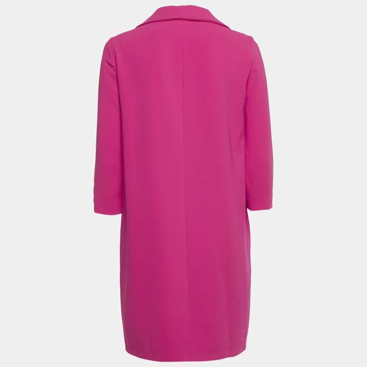 Pre Owned Boutique Moschino Pink Crepe Mini Dress S