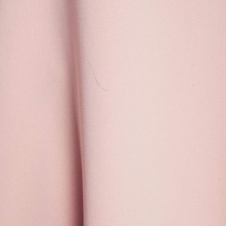 Pre Owned Boutique Moschino Pink/Peach Crepe Sleeveless Short Dress S