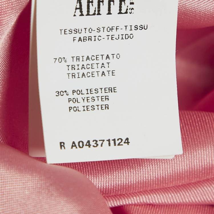 Pre Owned Boutique Moschino Pink/Peach Crepe Sleeveless Short Dress S