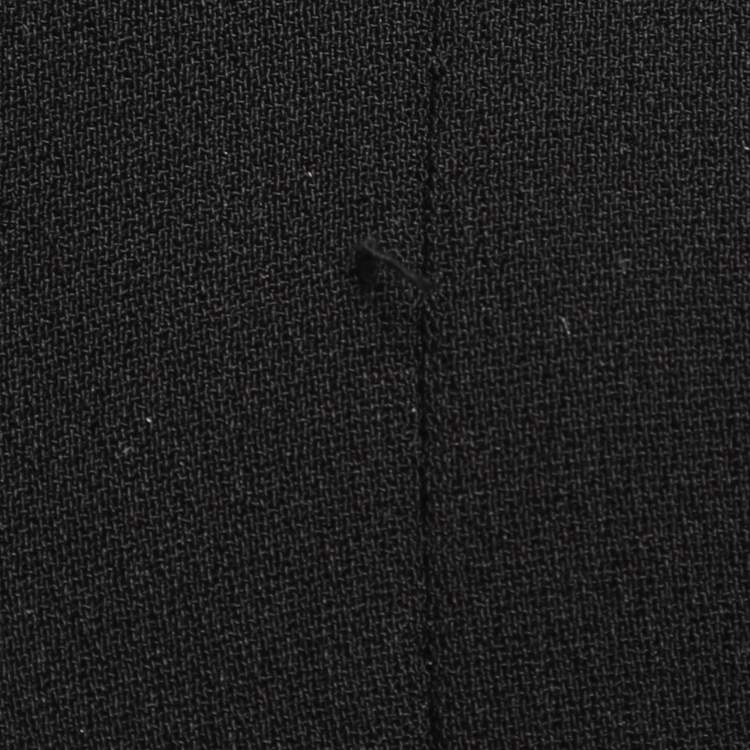 Pre Owned Boutique Moschino Black Crepe Bow Single Breasted Blazer S