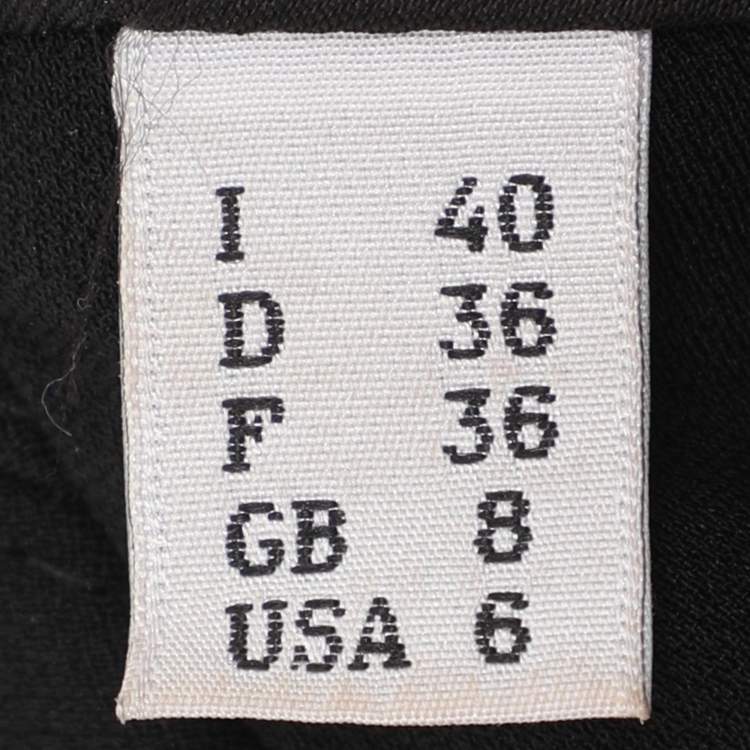 Pre Owned Boutique Moschino Black Crepe Bow Single Breasted Blazer S