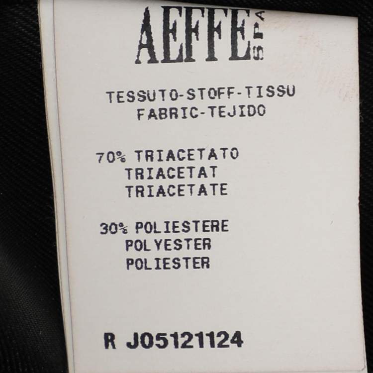 Pre Owned Boutique Moschino Black Crepe Bow Single Breasted Blazer S