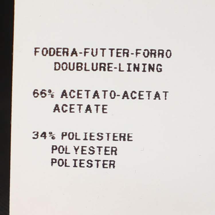 Pre Owned Boutique Moschino Black Crepe Bow Single Breasted Blazer S