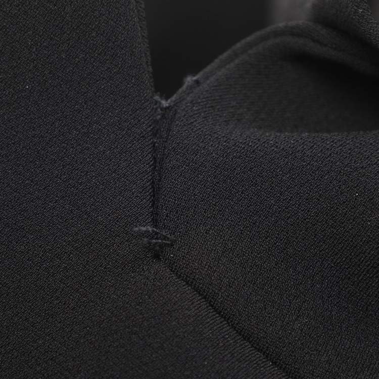 Pre Owned Boutique Moschino Black Crepe Bow Single Breasted Blazer S