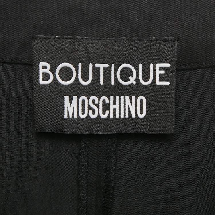 Pre Owned Boutique Moschino Black Cotton Blend Culottes M 