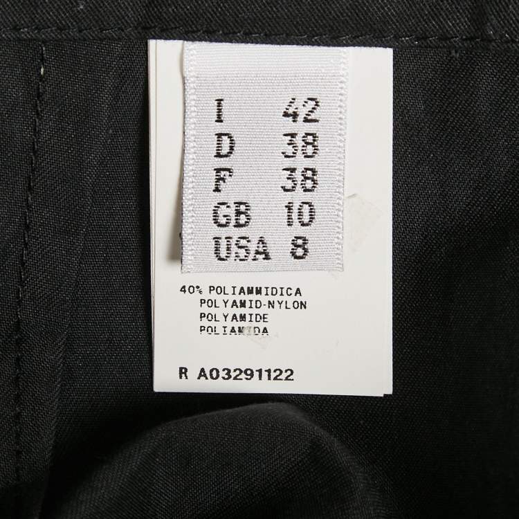 Pre Owned Boutique Moschino Black Cotton Blend Culottes M 