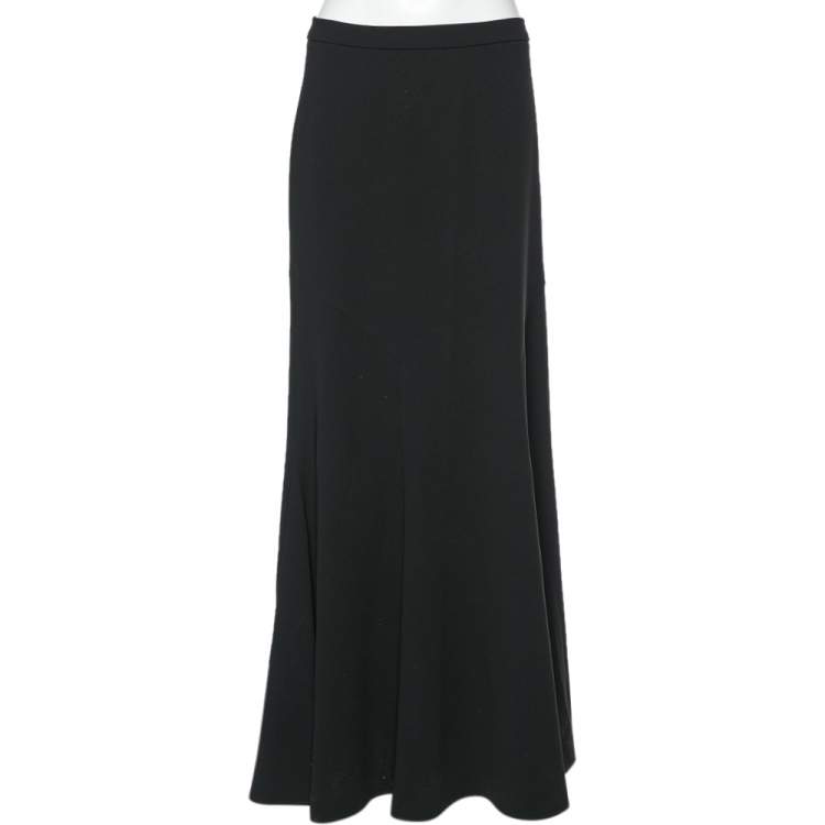 UO Black Crepe Skirt Over Trousers