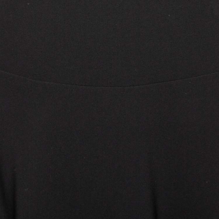 Pre Owned Boutique Moschino Black Acetate Mini Skirt M