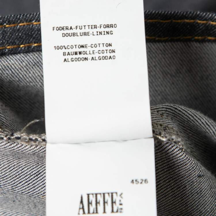 Pre Owned Boutique Moschino Denim Halter Neck Belted Mini Dress M