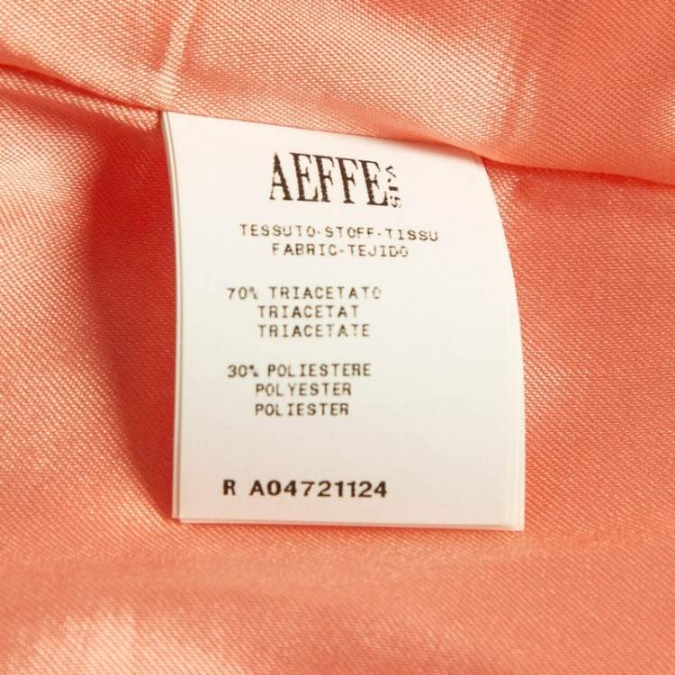 Pre Owned Boutique Moschino Pink Brooch Applique Crepe Shift Dress S