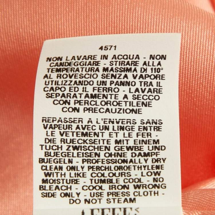 Pre Owned Boutique Moschino Pink Brooch Applique Crepe Shift Dress S