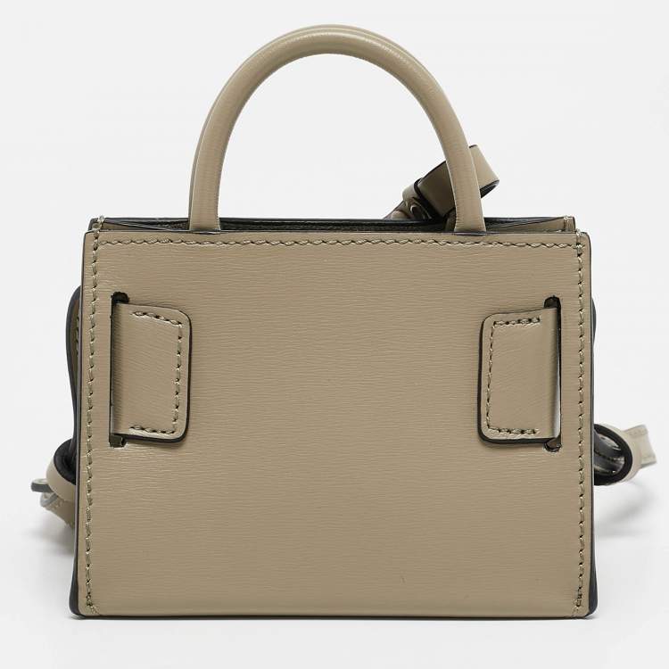 Pre Owned Boyy Khaki Green Leather Micro Bobby Charm Bag