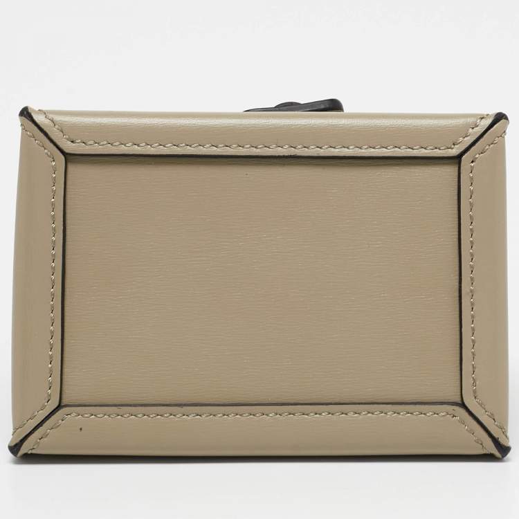 Pre Owned Boyy Khaki Green Leather Micro Bobby Charm Bag