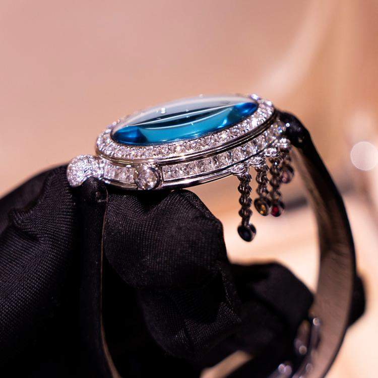 Pre Owned ساعة بريغيه رين دو نابلس نموذج عالي ذهب أبيض ماسي أوتوماتيكية 33 مم 8929ZB