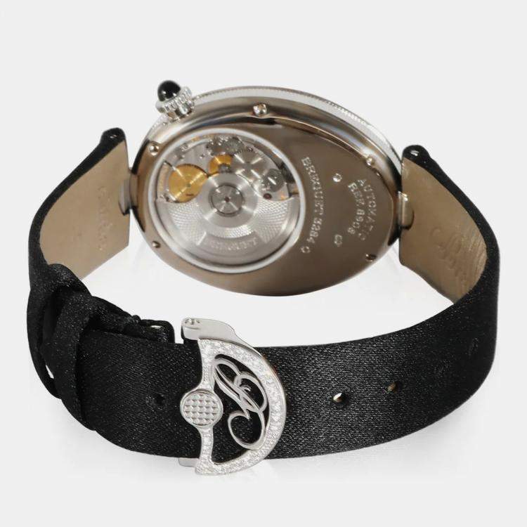 Pre Owned Breguet White MOP 18K White Gold Queen of Naples 8908BB/52/864D00D Automatic Women's Wristwatch 29 mm